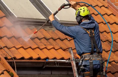 Démoussage et hydrofuge de toiture à Lées-Athas